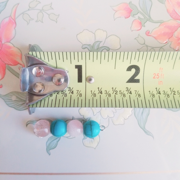 Power Amulet Genuine Turquoise + Quartz Hand Made - Picture 7 of 7